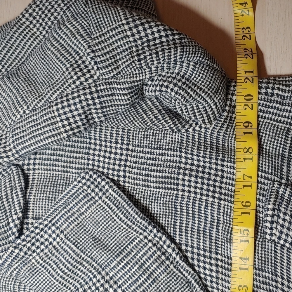 NWOT ZARA Gray houndsthooth oversized overshirt coat blazer jacket - Picture 11 of 12